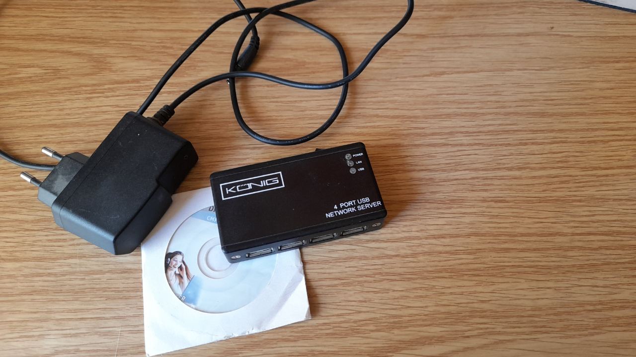König 4 port USB network server