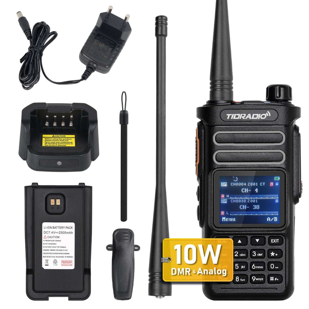 TD-DP738 10W DMR Radio Handheld Digital Analog Long Range with GPS