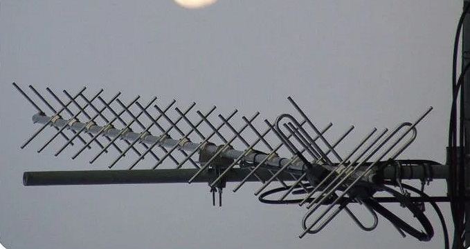 Yagi Satellite Antenna 2x18 element X-quad (WiMo)