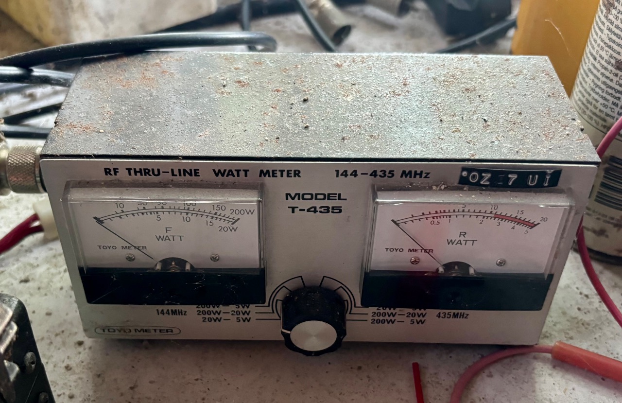 Toyo Meter T-435 RF Thru-Line Watt Meter (144-435 MHz) – Japan