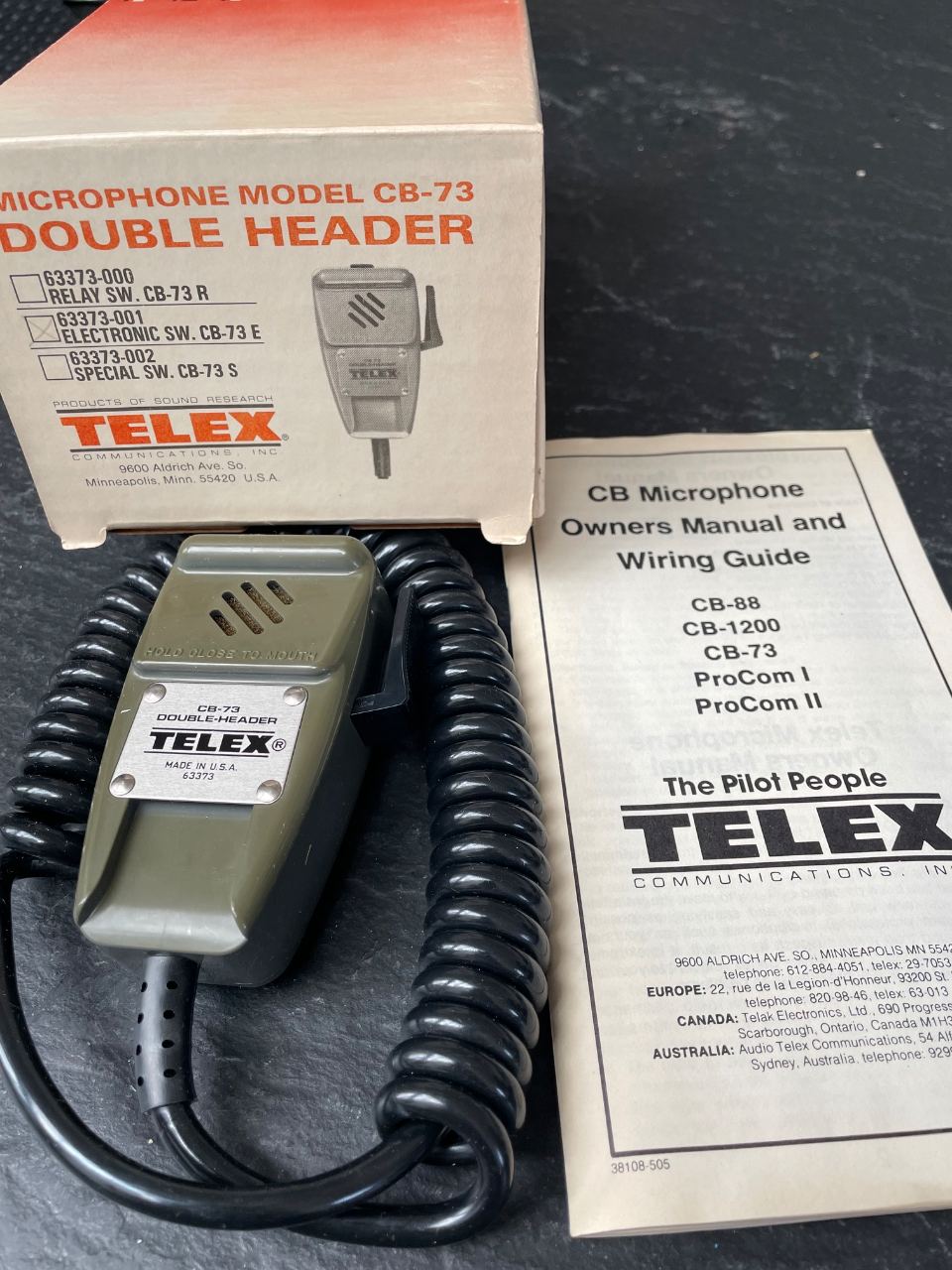 Telex Håndmikrofon Model CB-73