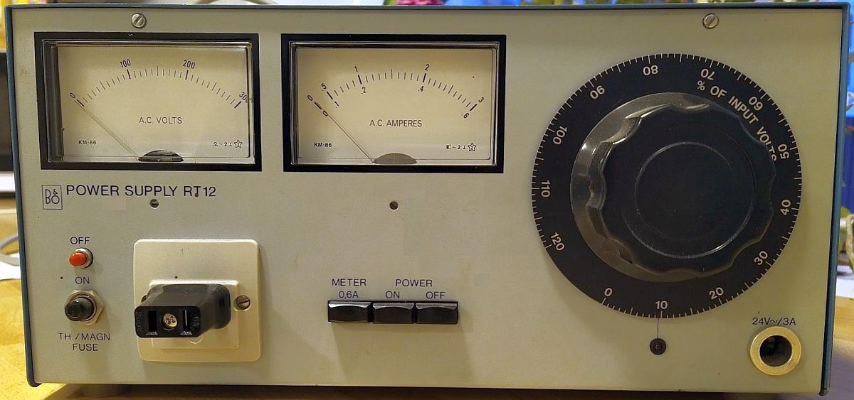 B&O RT12 (eller RT11) skille variotrafo købes