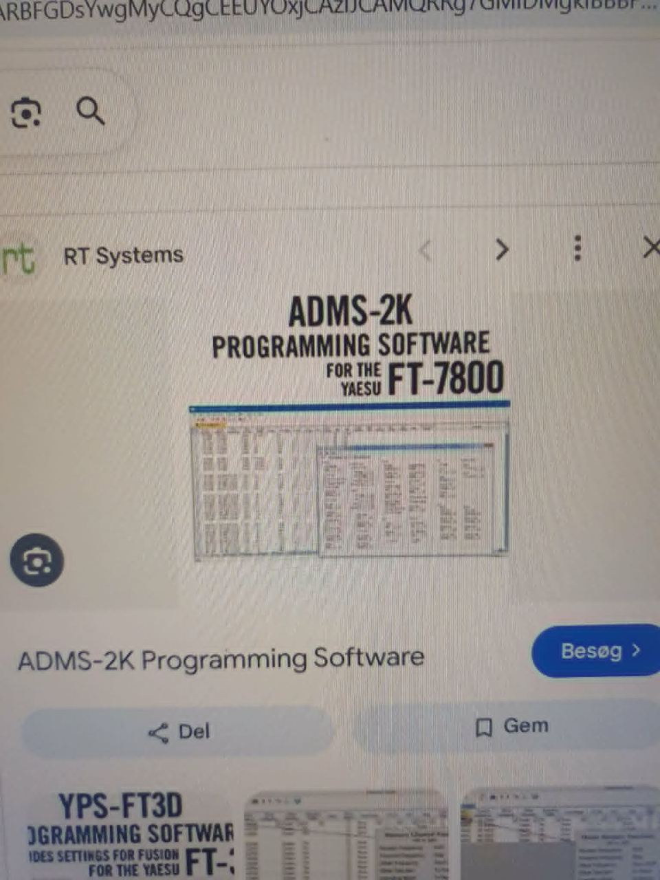 Yaesu ft-7800 programming software and usb-29b cable