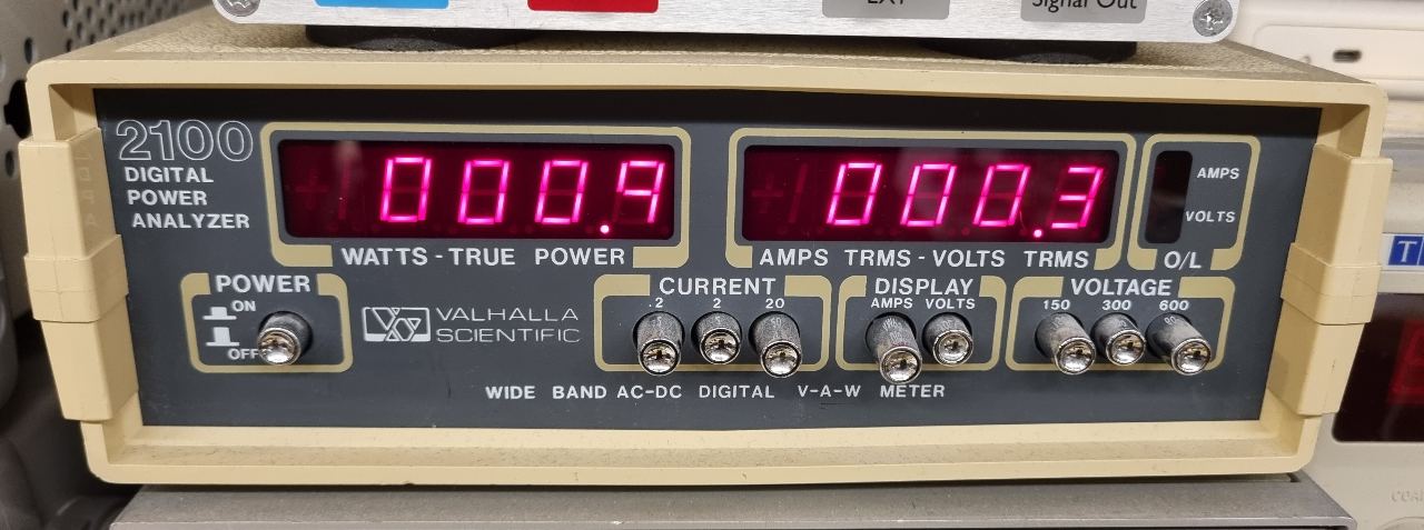 Valhalla 2100 wide band AC-DC power meter