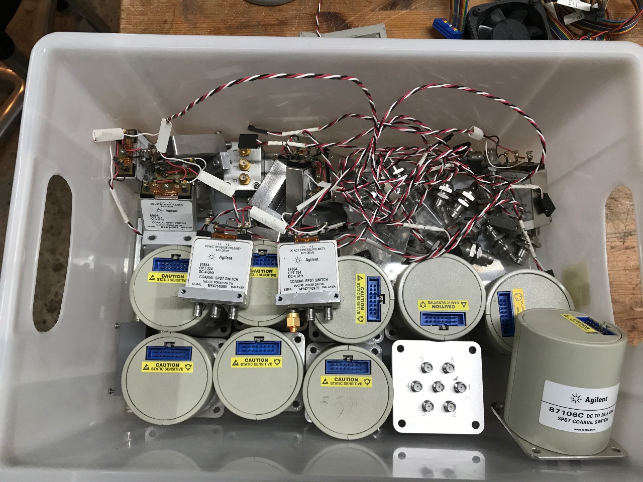 HP/Agilent coax switche. Det er 4 GHz modeller