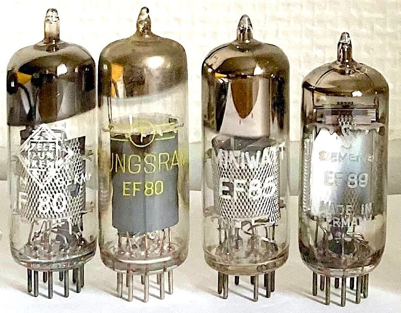 Radiorør EF80, EF85, EF89