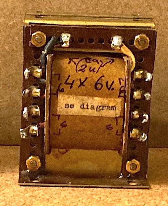 Transformator 4 x 6,3 Volt plus 1 x 2 Volt