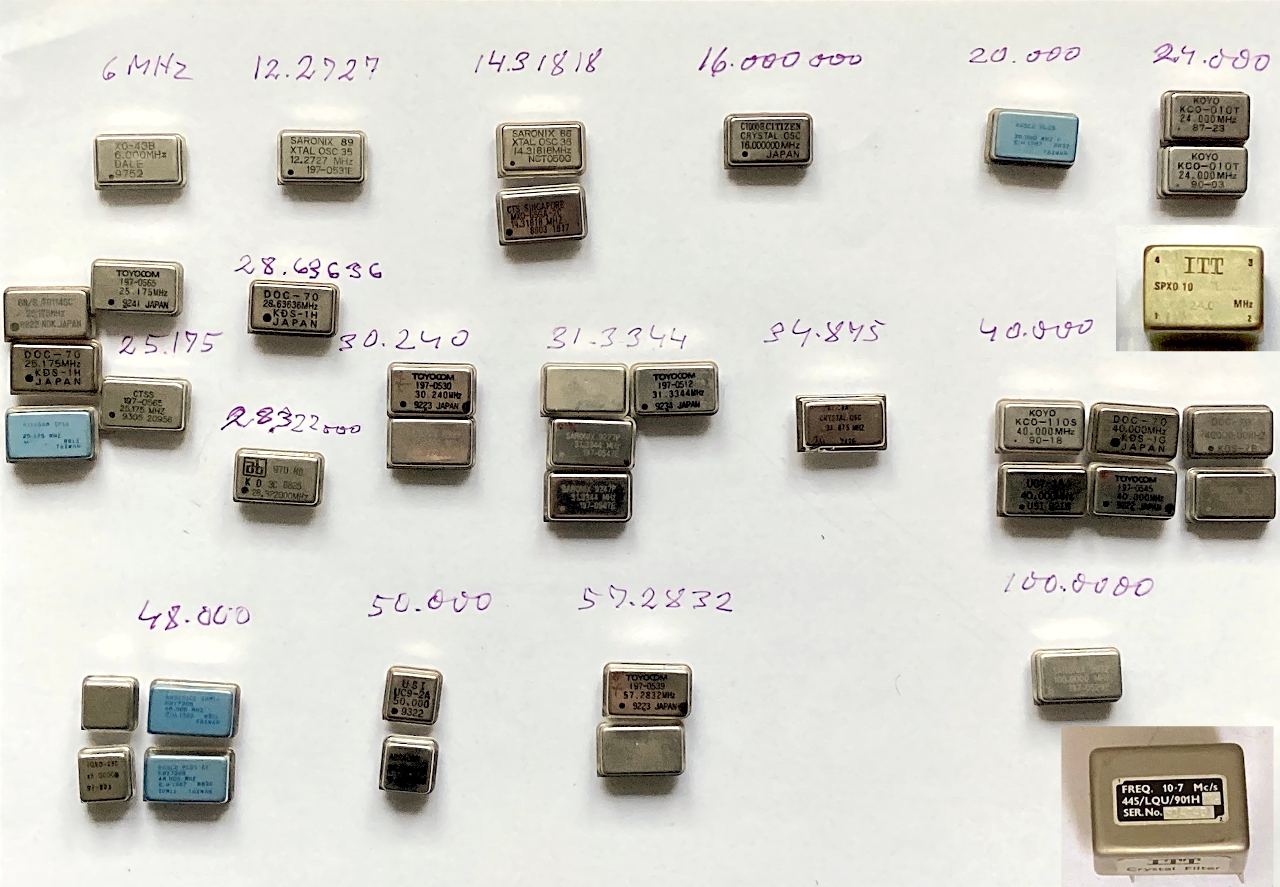 Krystal Oscillatorer og 10,7 MHz Filter