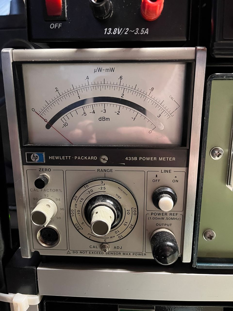 HP 435B – analog RF-effektmåler