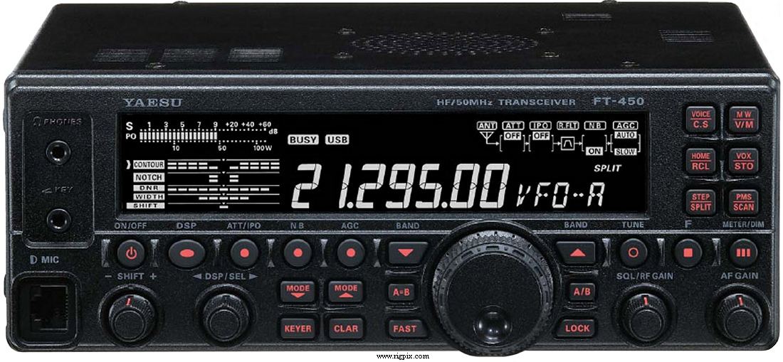 Yaesu FT-450 med antennetuner Yaesu FC-30