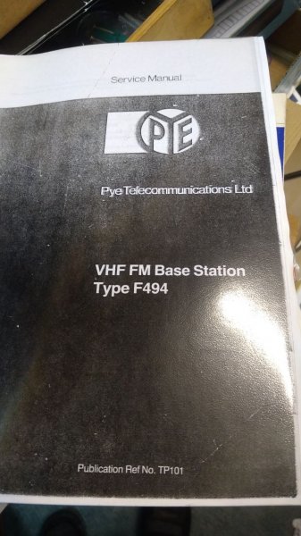 Manual PYE/AP F494 basest.