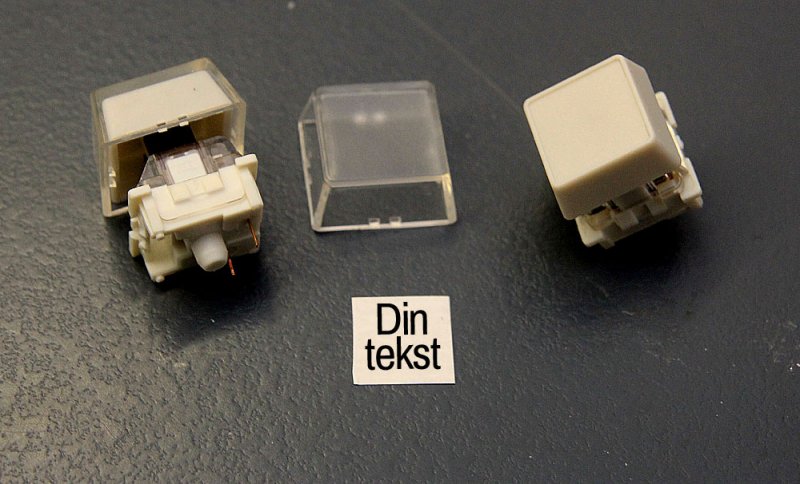 Taster med tekstmulighed