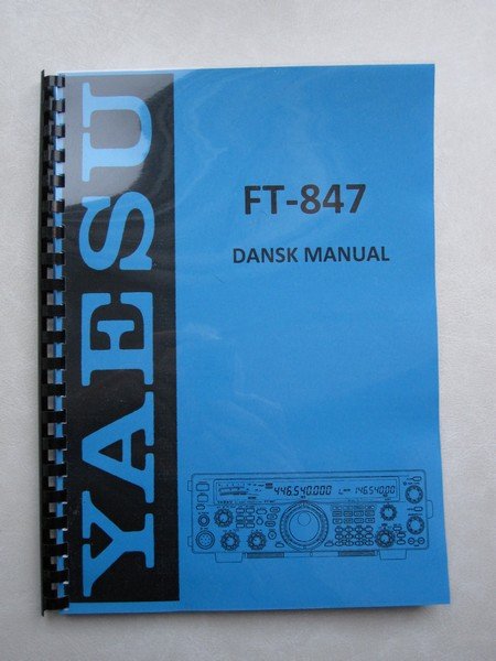 Dansk Manual Yaesu FT-847