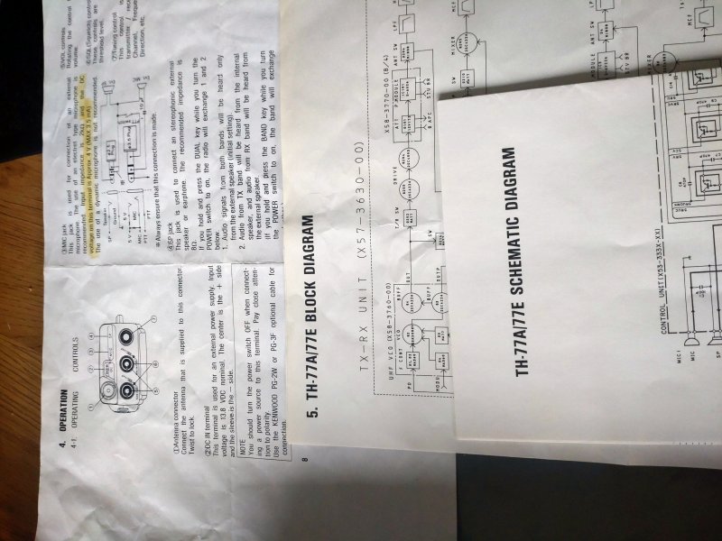 Kenwood Th77a/77e diagrammer