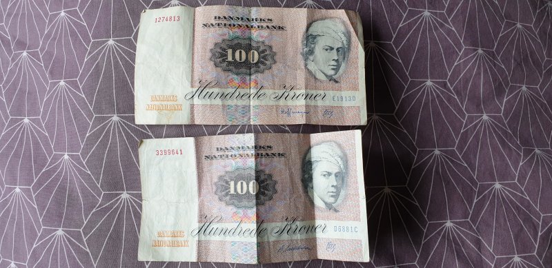 2x 100 kr serie 1972