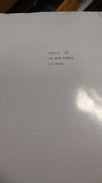 Manual AP 2000 4 mtr