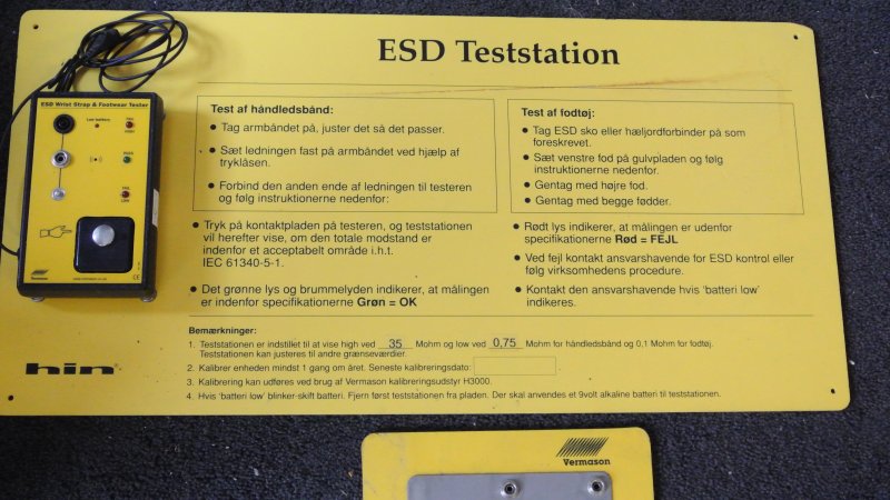 ESD Testudstyr