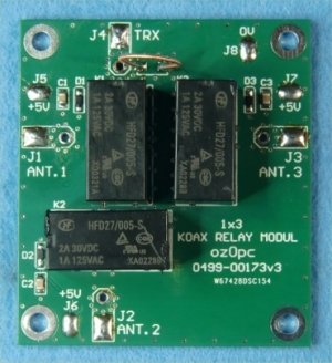 1x3 koax relæmodul