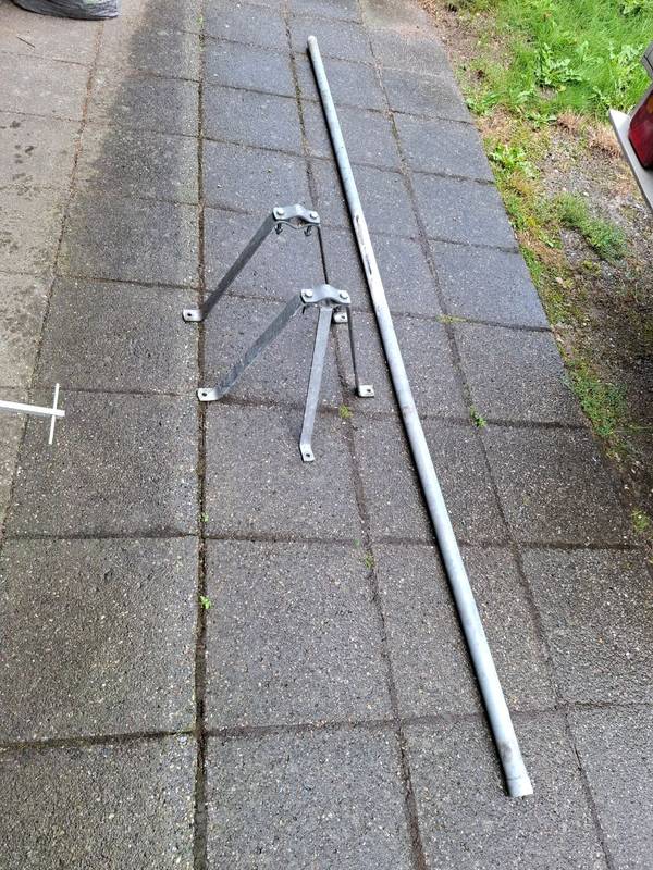 Gavl beslag med 3m rør