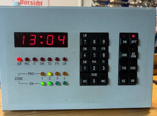 Elektronisk styringspanel.