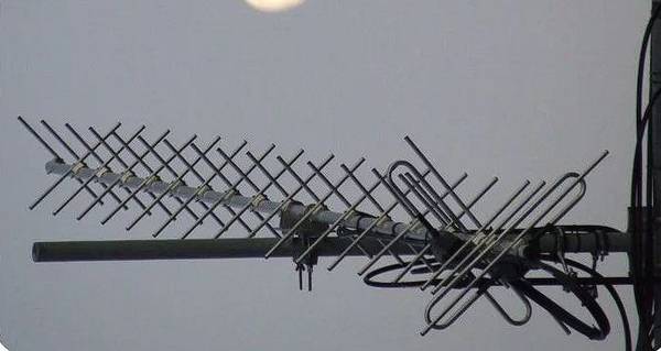 Yagi Satellite Antenna 2x18 element X-quad (WiMo)