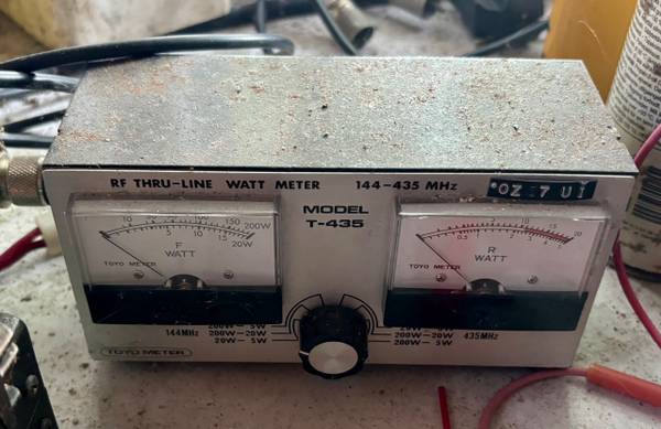 Toyo Meter T-435 RF Thru-Line Watt Meter (144-435 MHz) – Japan