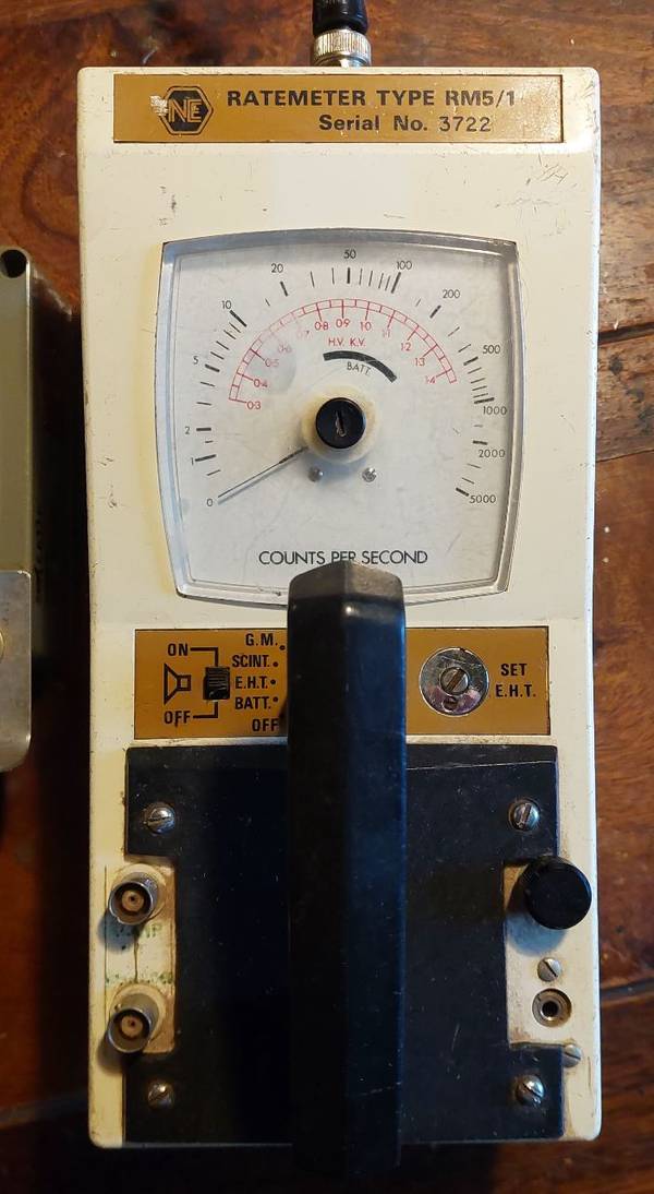 Geigertæller - ratemeter