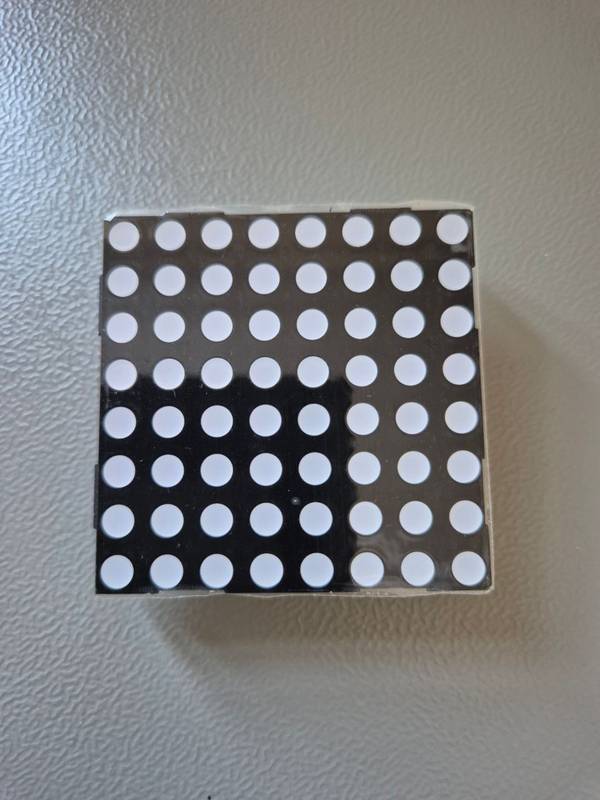 8x8 dotmatrix display rød