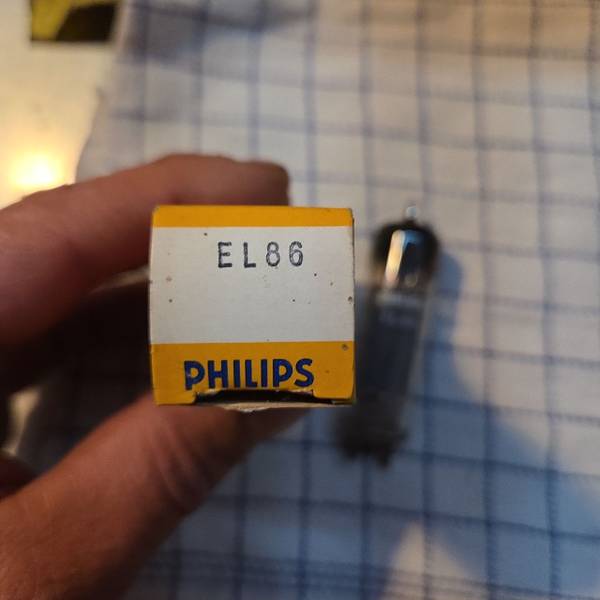 Vintage Philips EL86 Elektronrør (NOS / Vintage) – Flot stand med original æske