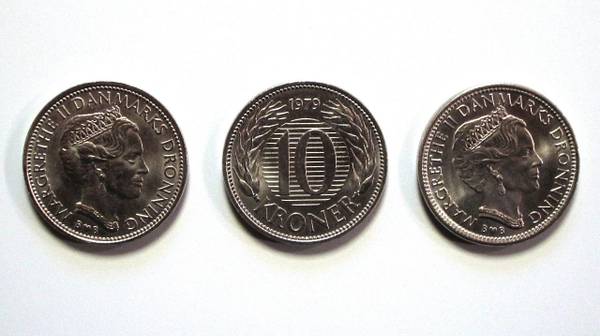 Historisk 10 krone fra 1979