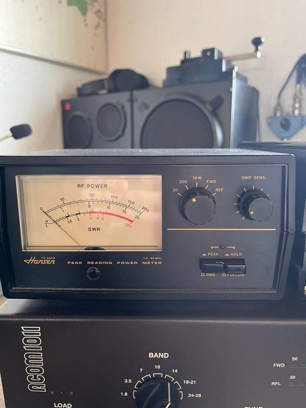 Hansen FS-500H SWR- og wattmeter, 1,8–60 MHz