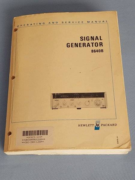 HP 8640B Signal generator January 1974