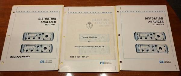 HP 333A/334A Distortion Analyzer