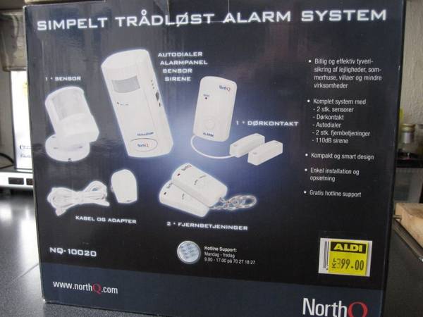(NYT) NorthQ NQ-10020 Trådløst Alarmsystem