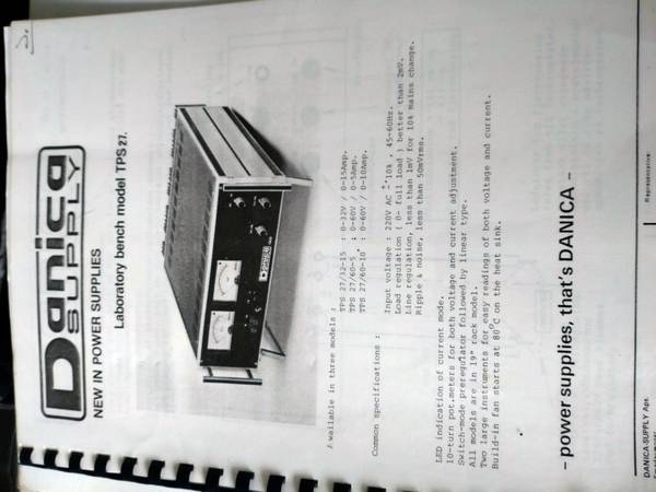Service manual Danica TPS27