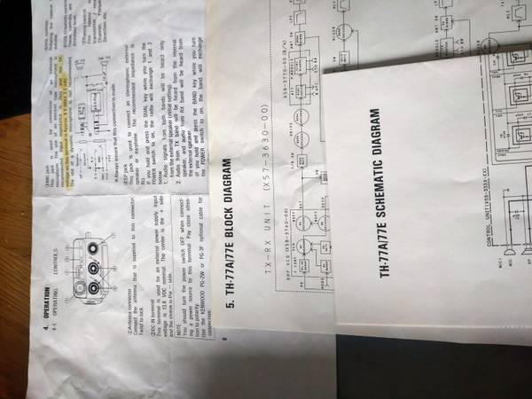 Kenwood Th77a/77e diagrammer