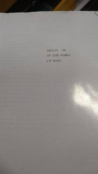 Manual AP 2000 4 mtr