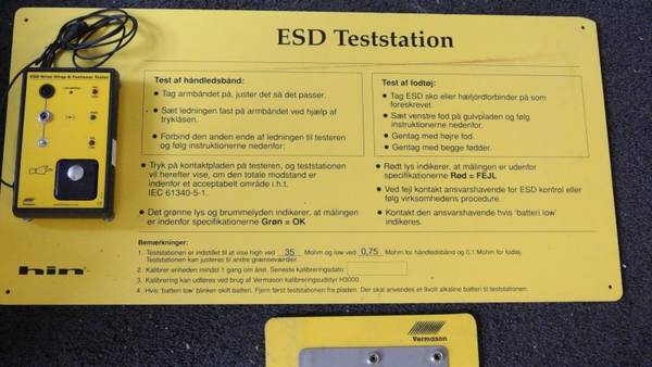 ESD Testudstyr